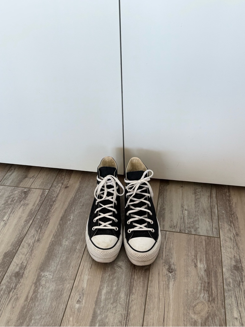 Converse Black & White High-Top Sneakers - Picture 2 of 4